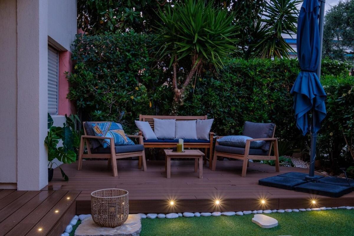 Le Riviera ~ Jardin ~ Parking ~ Climatisation Apartment Cagnes-sur-Mer Exterior foto